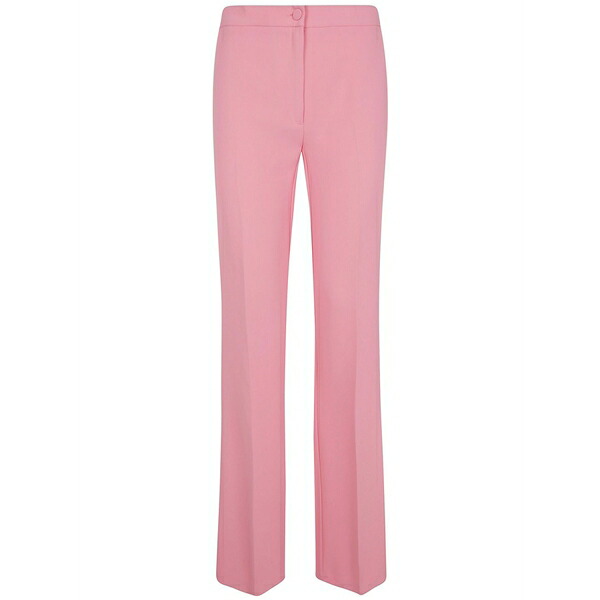 ツイン仕掛ける レディース 心地好いズボン下 ボトムス Straight-leg trousers Pink
