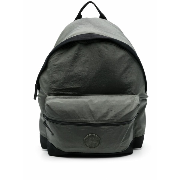ストーンアイランド メンズ うしろ側容器に並べる・背嚢 御徒面子 Compass-motif backpack Green
