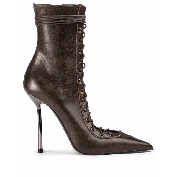 ル シラ レディース ブーツ シューズ 120mm colette ankle boots Brown|asty