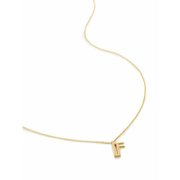 モニカヴィナダー レディース ネックレス・チョーカー・ペンダントトップ アクセサリー Alphabet f-pendant necklace Gold｜asty