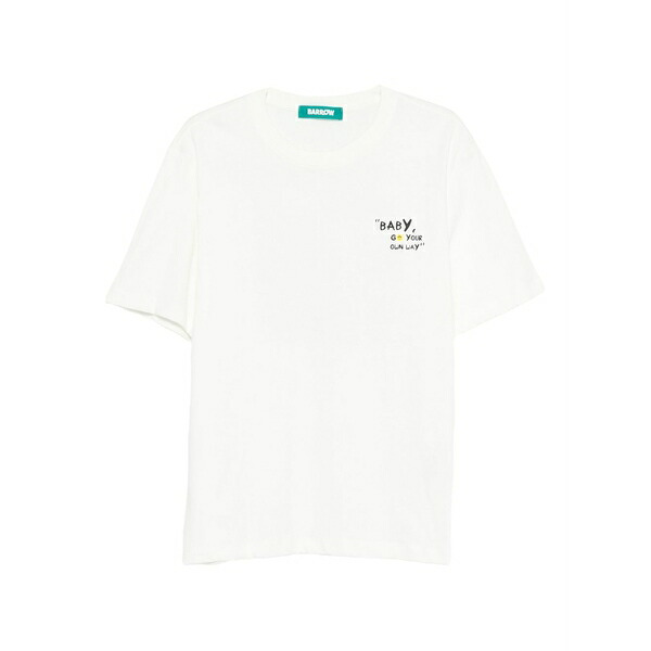 バロウ メンズ Tシャツ トップス Graphic-print t-shirt White|asty