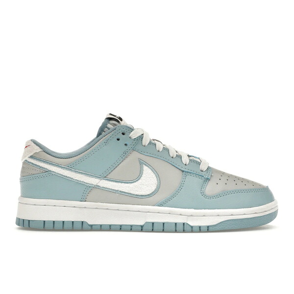 Nike ナイキ メンズ スニーカー  【Nike Dunk Low Retro Fleece Swoosh Worn Blue】  大きさ US_10.5(28.5糎) Grey Fog/Worn Blue/White