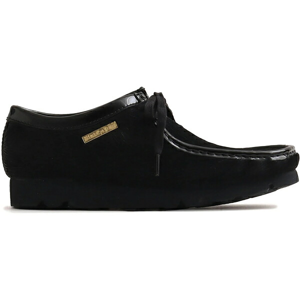 Clarks クラークス メンズ スニーカー  【Clarks Originals Wallabee atmos x Black Eye Patch】  サイズ US_7.5(25.5cm) Black