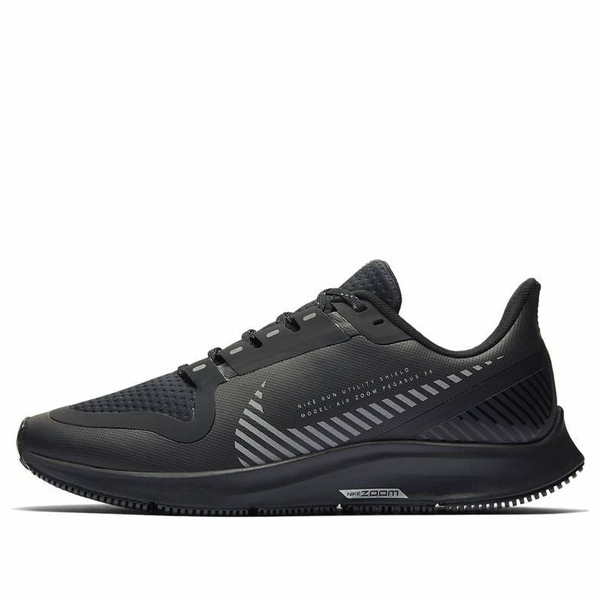 Nike ナイキ レディース スニーカー  【(WMNS) Nike Air Zoom Pegasus 36 Shield \u0027Black Metallic Silver\u0027 AQ8006-001】  大きさ US_W_12