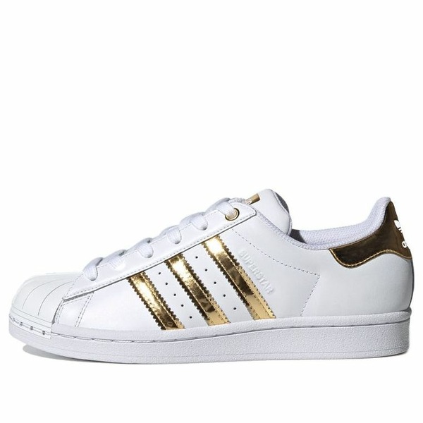 adidas アディダス レディース スニーカー  【(WMNS) adidas Superstar Metal Toe \u0027White Gold Metallic\u0027 FV3330】  大いさ US_6(23.0糎)