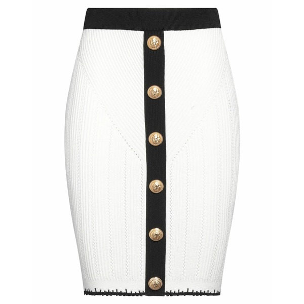 【送料無料】 バルマン レディース スカート ボトムス Mini skirts White|asty