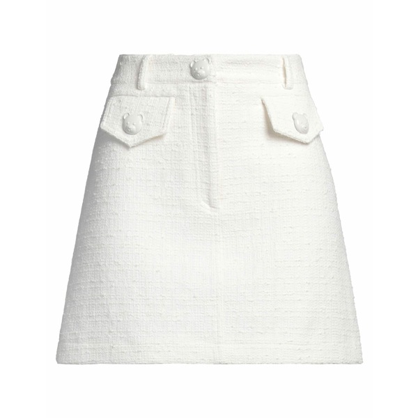 【送料無料】 モスキーノ レディース スカート ボトムス Mini skirts White|asty