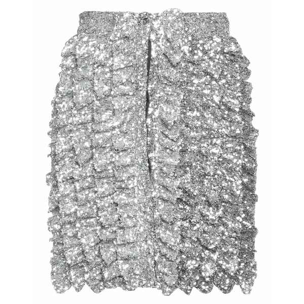 【送料無料】 エムエスジイエム レディース スカート ボトムス Mini skirts Silver｜asty