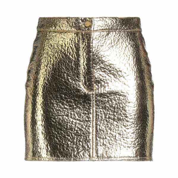 【送料無料】 アリジ レディース スカート ボトムス Mini skirts Gold|asty