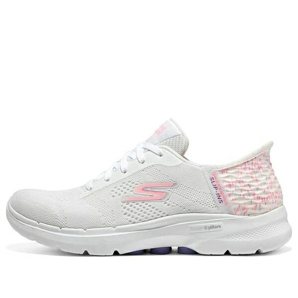 Skechers スケッチャーズ レディース スニーカー 【(WMNS) Skechers Go Walk 'White Pink' 124627-WMLT】 サイズ US_9(26.0cm)|asty