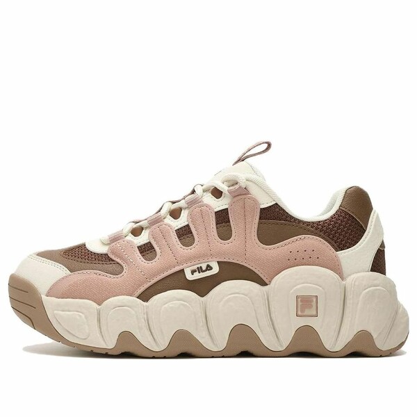 FILA フィラ レディース スニーカー  【(WMNS) FILA CROISSANT Chunky Sneakers \u0027Pink Brown\u0027 F12W342103FMR】  大きさ US_7.5(24.5糎)