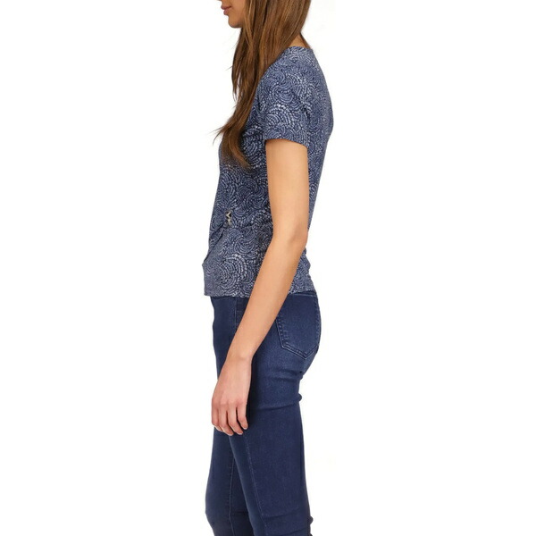 マイケルコース レディース シャツ トップス Hardware Faux Wrap Top Midnight Blue トップス | vajrabookshop.com
