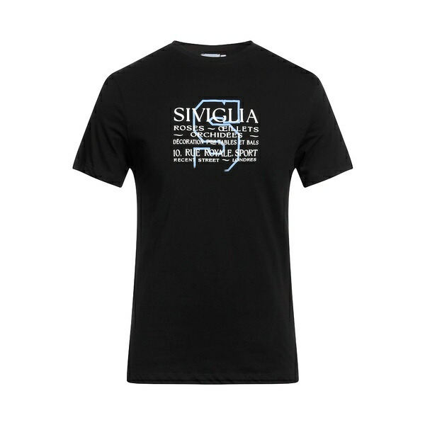 【送料無料】 シビリア. メンズ Tシャツ トップス T-shirts Black