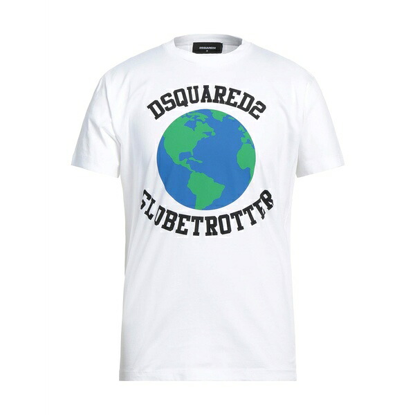 【送料無料】 ディースクエアード メンズ Tシャツ トップス T-shirts White