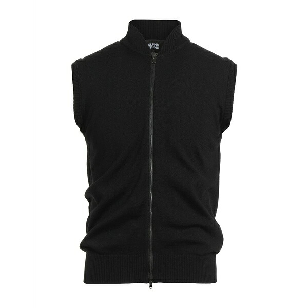 【貨物輸送無料】 アルファス テューディオ メンズ 編み物\u0026スウェーター アウター Cardigans Black