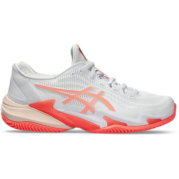ASICS アシックス レディース スニーカー  【ASICS Court FF 3 Clay White Sun Coral (Women)】  サイズ US_6.5(23.5cm) White/Sun Coral