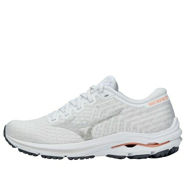Mizuno ミズノ レディース スニーカー 【(WMNS) Mizuno Wave Inspire 17 Waveknit 'White Papaya' J1GD211333】 サイズ US_6.5(23.5cm)｜asty