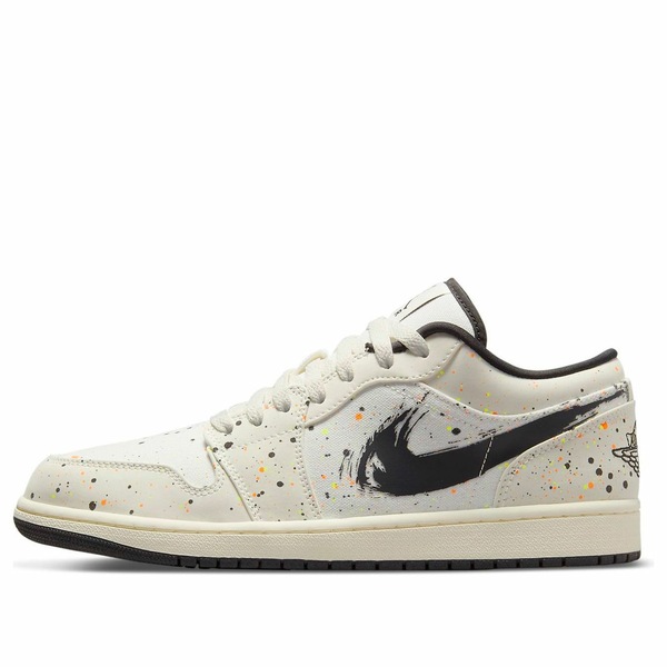 Jordan ジョーダン メンズ スニーカー 【Air Jordan 1 Low \u0027Brushstroke Swoosh - Paint Splatter\u0027 DM3528-100】  大きさ US_M_13