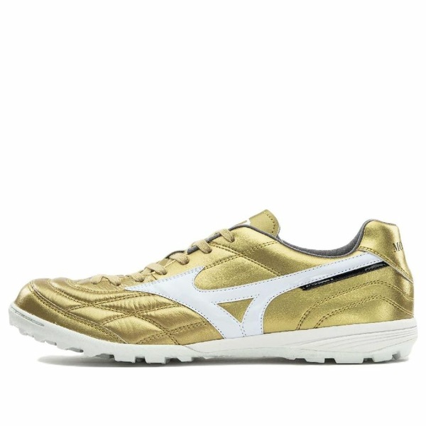 Mizuno ミズノ メンズ スニーカー 【Mizuno Morelia UL TF Turf JAPAN 'Gold White' Q1GB211150】 サイズ US_7(25.0cm)|asty