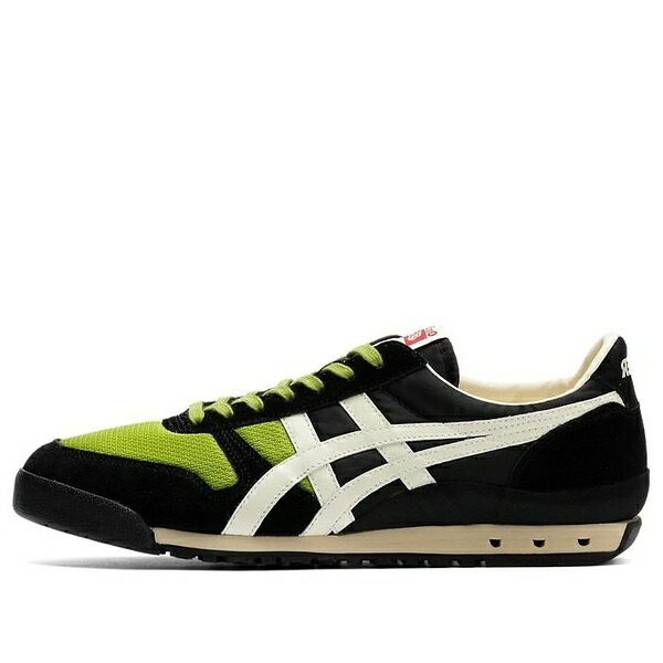 Onitsuka Tiger オニツカタイガー メンズ スニーカー 【Onitsuka Tiger Ultimate 81 EX 'Black White Green' 1183B536-002】 サイズ US_5.5(23.5cm)|asty