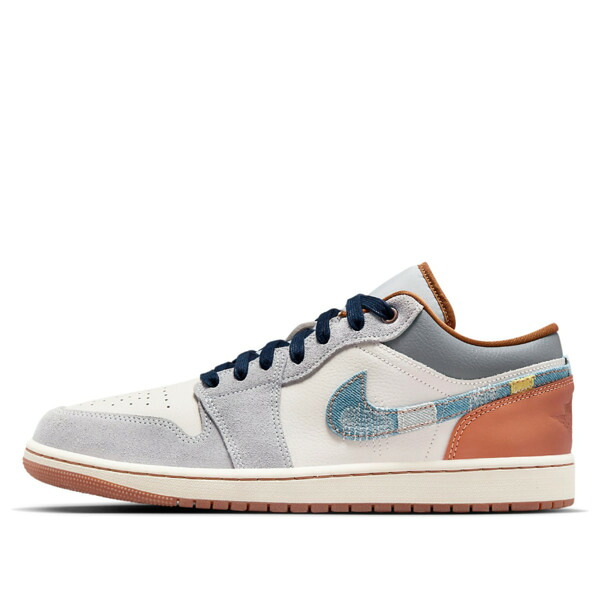Jordan ジョーダン メンズ スニーカー 【Air Jordan 1 Low SE 'Phantom Repaired Denim Swoosh' FZ5042-041】 サイズ US_M_15｜asty