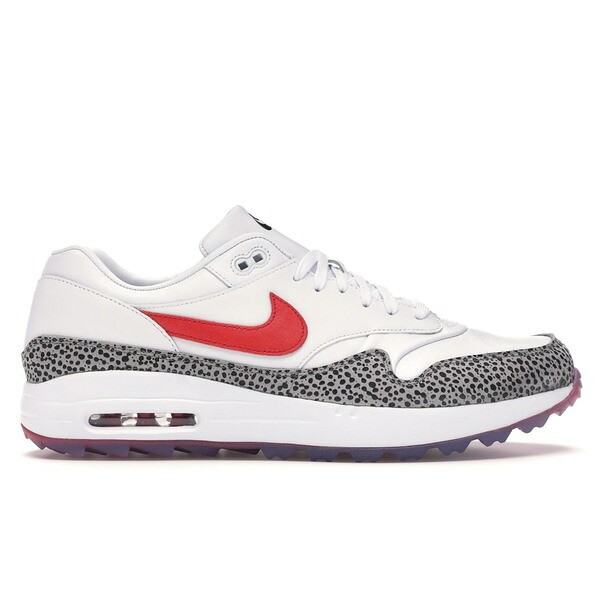 Nike ナイキ メンズ スニーカー 【Nike Air Max 1 Golf Safari】 サイズ US_11.5(29.5cm) White/Cement Grey-Black-Habanero Red｜asty