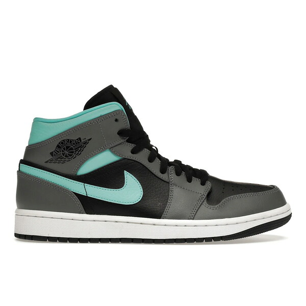 Jordan ジョーダン メンズ スニーカー 【Jordan 1 Mid Grey Aqua】 サイズ US_9.5(27.5cm) Black/Light Aqua-Dark Smoke Grey｜asty