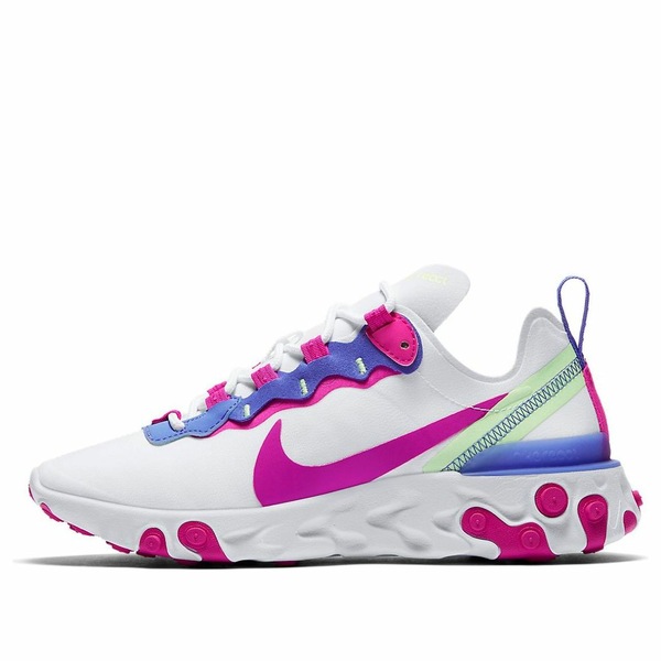 Nike ナイキ レディース スニーカー  【(WMNS) Nike React Element 55 \u0027White Fire Pink\u0027 BQ2728-104】  大きさ US_7(24.0糎)