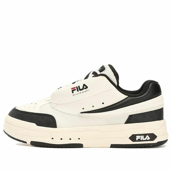 FILA フィラ レディース スニーカー  【(WMNS) FILA Mix Low Skate Shoes \u0027Cream White Black\u0027 F12W324203FWV】  大きさ US_5.5(22.5珊)
