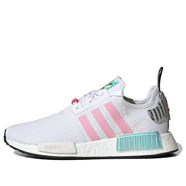 adidas アディダス レディース スニーカー 【(WMNS) adidas NMD_R1 'White True Pink Hologram' FZ3777】 サイズ US_W_10.5｜asty 70,290円