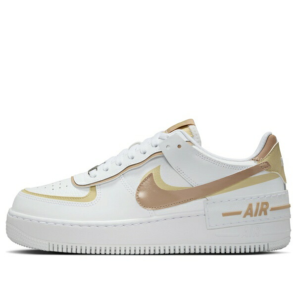 Nike ナイキ レディース スニーカー 【(WMNS) Nike Air Force 1 Low Shadow 'White Team Gold Rattan' DZ1847-111】 サイズ US_W_12|asty