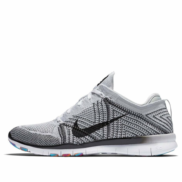 Nike ナイキ レディース スニーカー  【(WMNS) Nike Free TR Trainer Flyknit Low-Top Running Shoes Black/White/Gray 718785-100】  大きさ US_8.5(25.5糎)