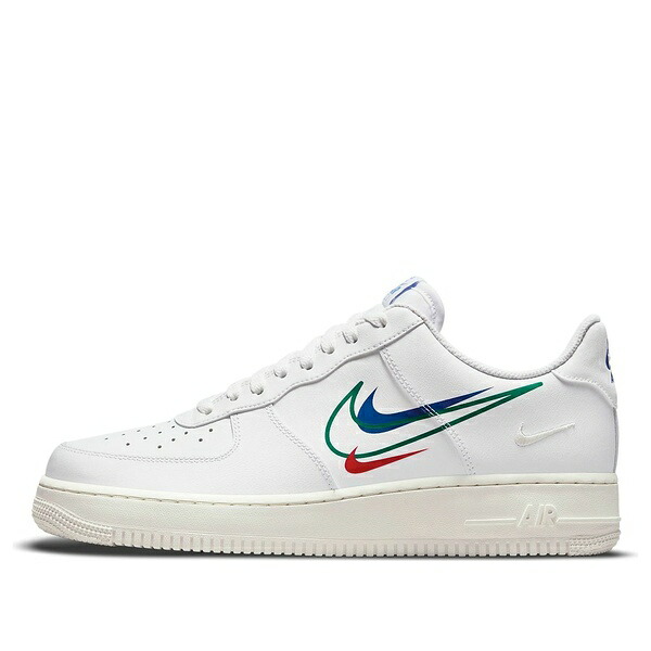 Nike ナイキ メンズ スニーカー 空軍 【Nike Air Force 1 Low \u0027Multi-Swoosh Blue Red\u0027 DM9096-101】  大きさ US_6(24.0糎)