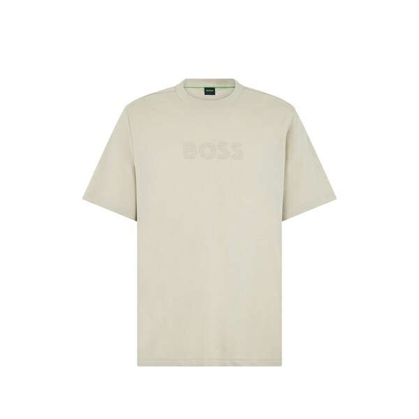 主任者 メンズ プルオーバー トップス Logo-embossed t-shirt Neutrals