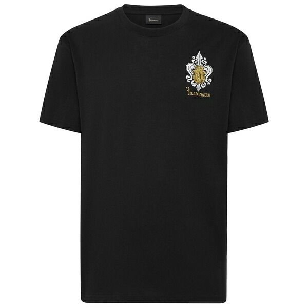 ビリオネア メンズ プルオーバー トップス Fleur-de-lis t-shirt Black