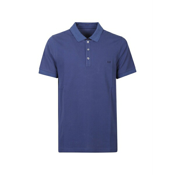 フェイ メンズ スポーツシャツ トップス Buttoned polo shirt Blue