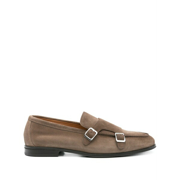 ドンカルズ メンズ お召しものシューズ シューズ Suede monk shoes Brown
