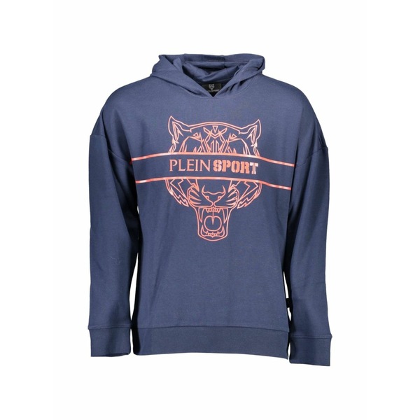 プレインスポーツ メンズ パーカー・スウェットシャツ アウター Tiger-print hoodie Blue