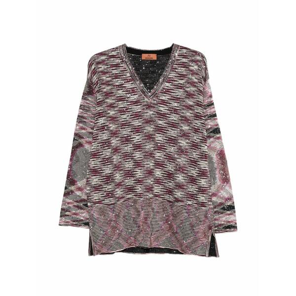 ミッソーニ レディース 編み物\u0026プルオーバー アウター V-neck knitwear Pink