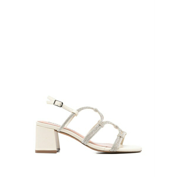 ビビロウ レディース サンダル シューズ Crystal-embellished multi-strap sandals Neutrals