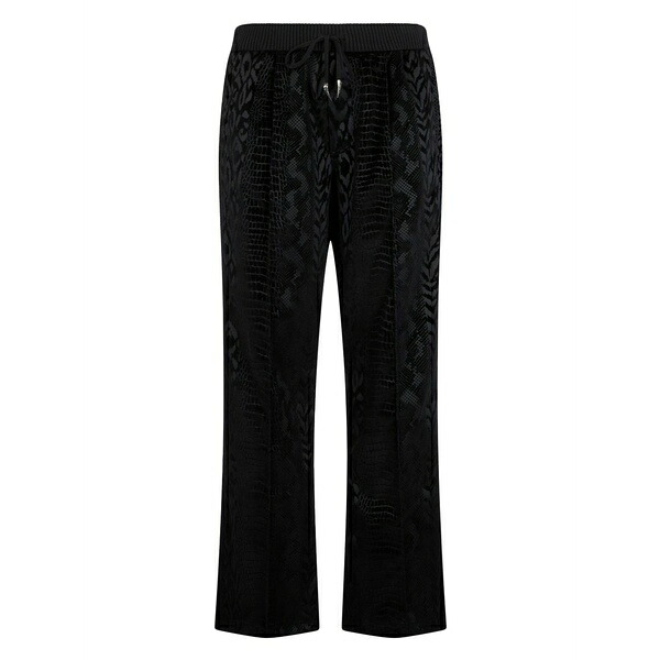 ロベルトカヴァリ メンズ カジュアルパンツ ボトムス Animal-print track pants Black