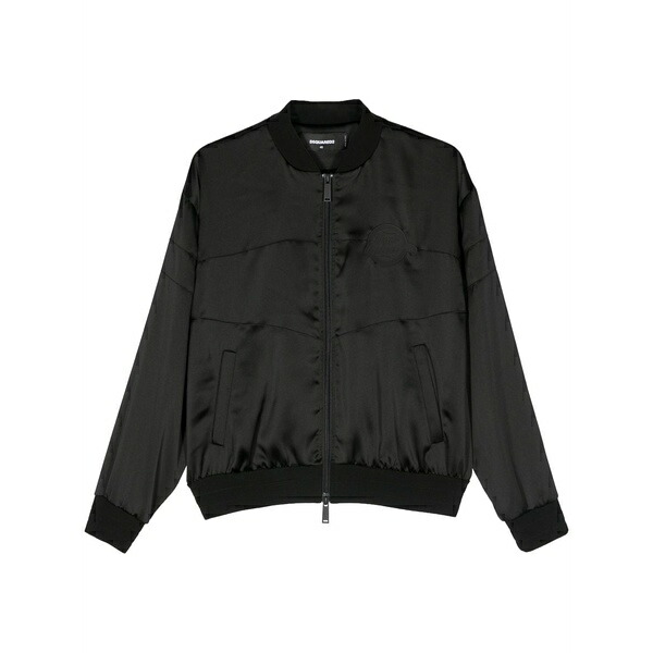 ディースクエアード レディース ジャケット＆ブルゾン アウター Under the bridge bomber jacket Black｜asty