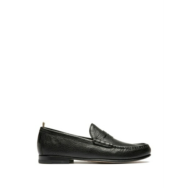 オフィチーネ 創造的 メンズ スリッポン・ローファー シューズ Balfron leather loafers Black