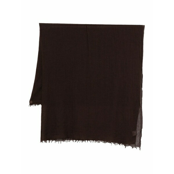 デスティン メンズ 消音装置・袈裟・えり巻き 添え物 Frayed scarf Brown