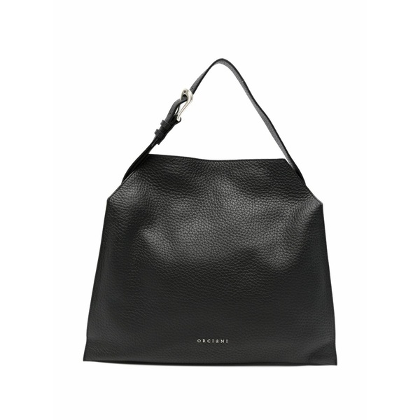 オルチアーニ レディース ショルダーバッグ 御徒面子 Medium trinity soft shoulder bag Black