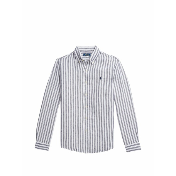 ラルフローレン メンズ プルオーバー トップス Striped long-sleeve shirt White