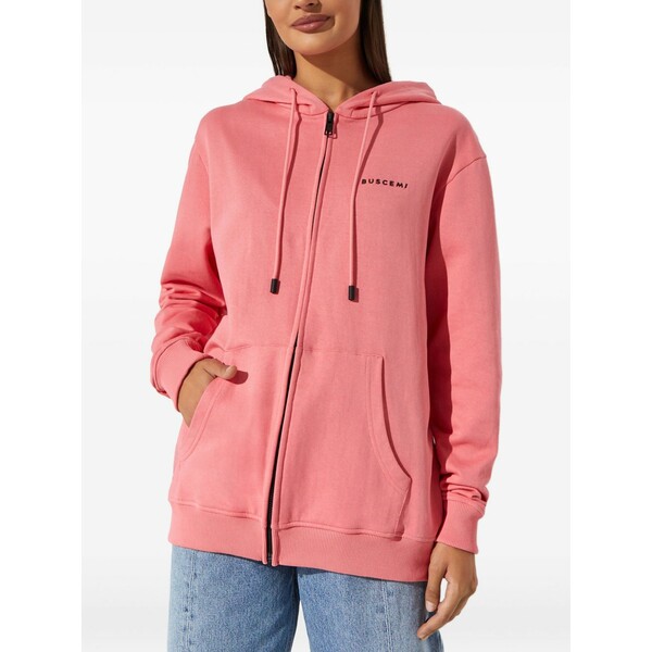 ブシェミ レディース ニット&セーター アウター Zip-up sweatshirt Pink|asty
