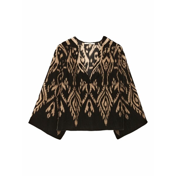 バッシュ レディース シャツ トップス Arriet v-neck blouse Black