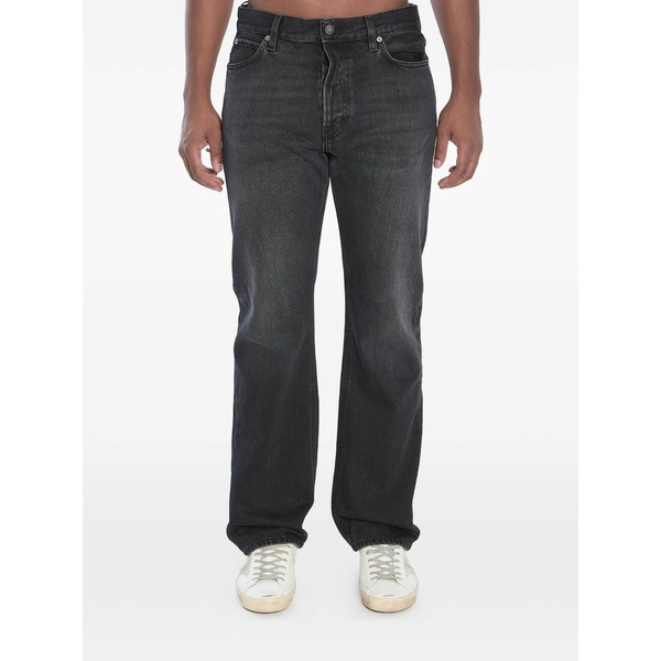 ご機嫌冷やりとした メンズ ジーンズズボン下 ボトムス Five-pockets buttoned bootcut jeans Grey