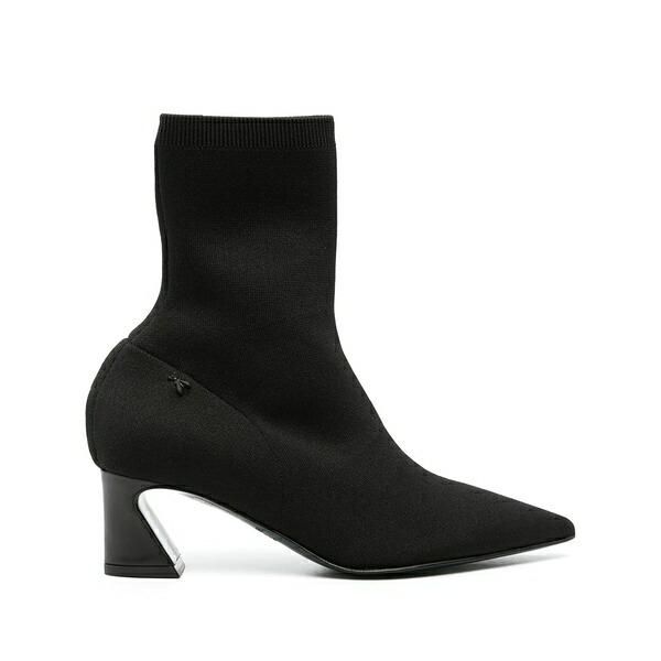 パトリツィア ペペ レディース ブーツ シューズ Knitted 60粍 leather ankle boots Black